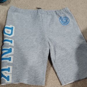 Gray and Blue Womens Victoria's Secret Pink Shorts Medium